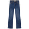 High Rise Fray Hem Bootcut Jean - Denny's