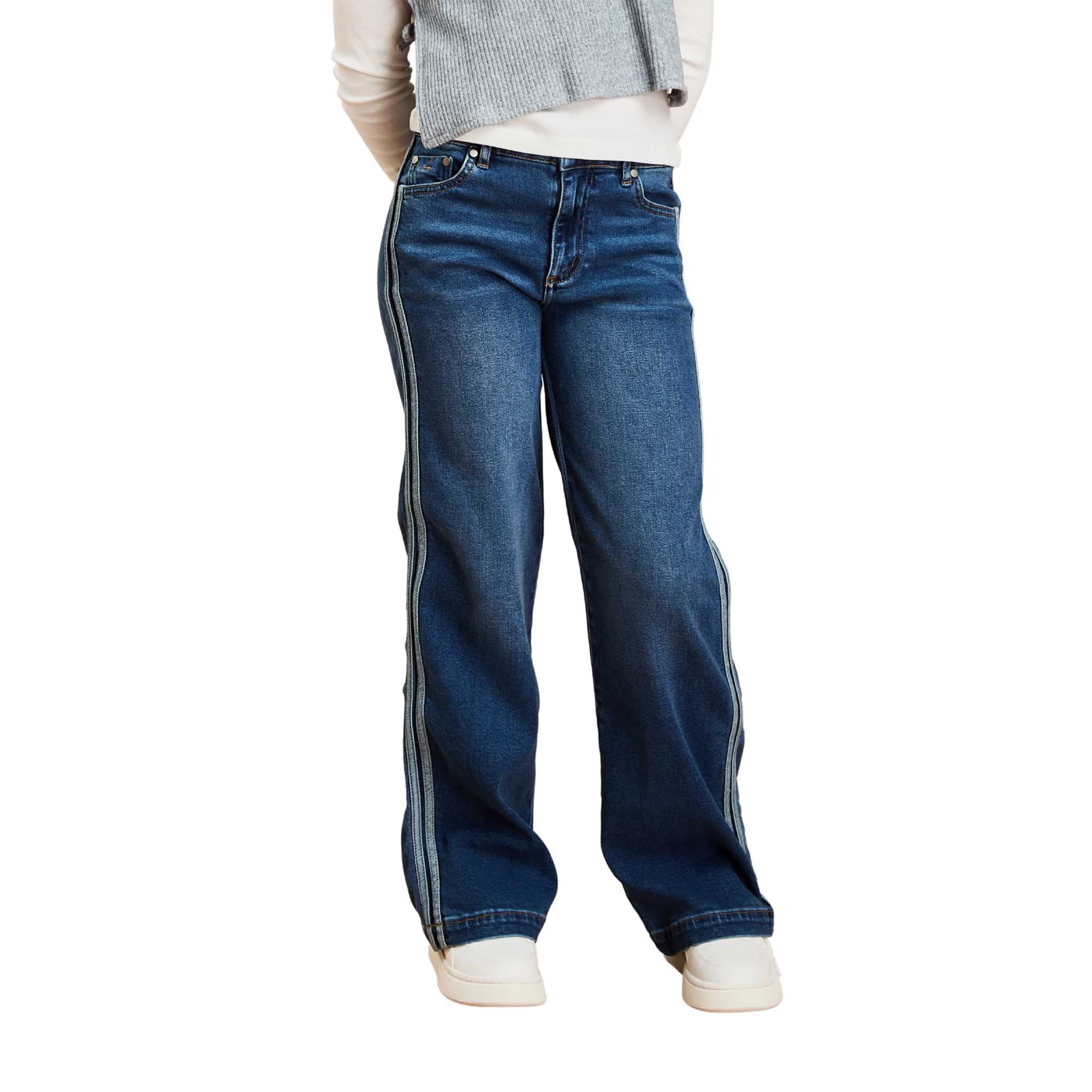 Reverse Double Side Wide Leg Jean - Denny's
