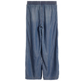 Drawstring Tiered Wide Leg