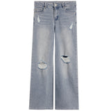 Heart Patch Pocket Wide Leg Jean