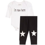 2pc I`m New Here  Onesie Set