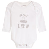 2pc New To The Crew Onesie Set