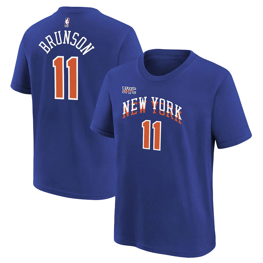 Brunson Knicks City Edition Name & Number Tee - Denny's