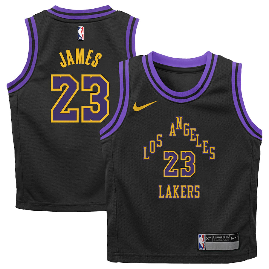 James Lakers Toddler City Edition Replica Jersey - Denny's