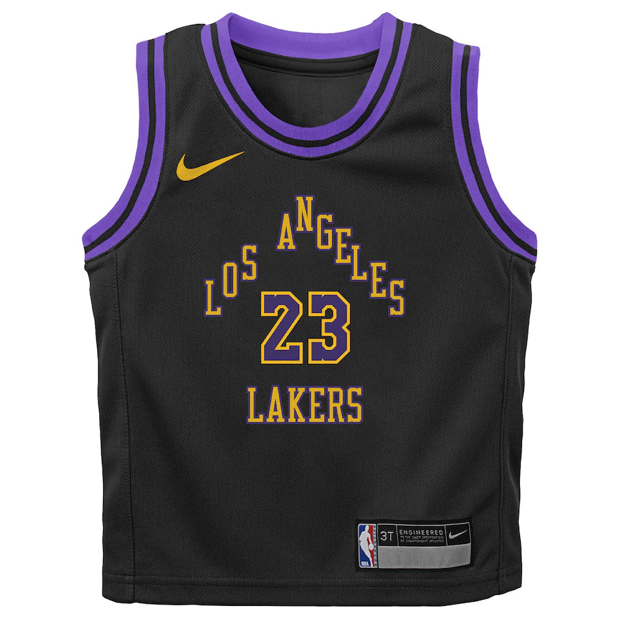 James Lakers Toddler City Edition Replica Jersey - Denny's