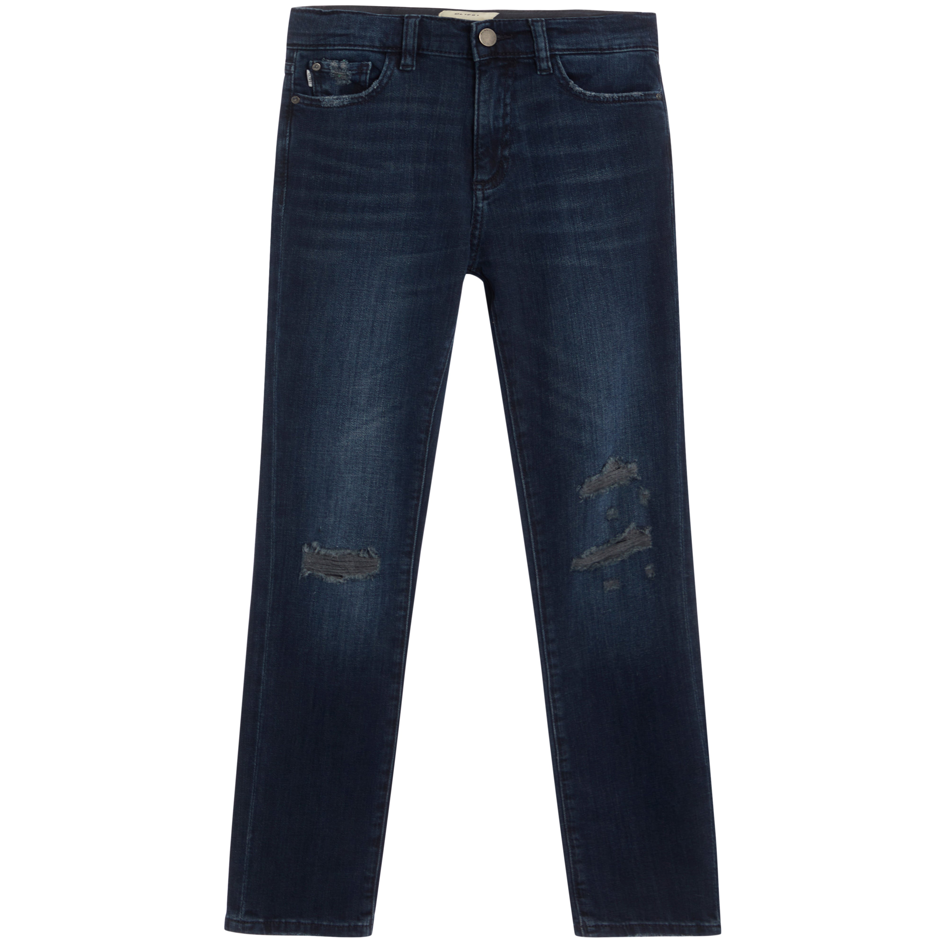 Brady Deep Wave Distressed Jean - Denny's