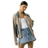 Glow Up Sweater Bomber Jacket