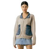 Glow Up Sweater Bomber Jacket