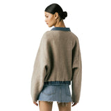 Glow Up Sweater Bomber Jacket