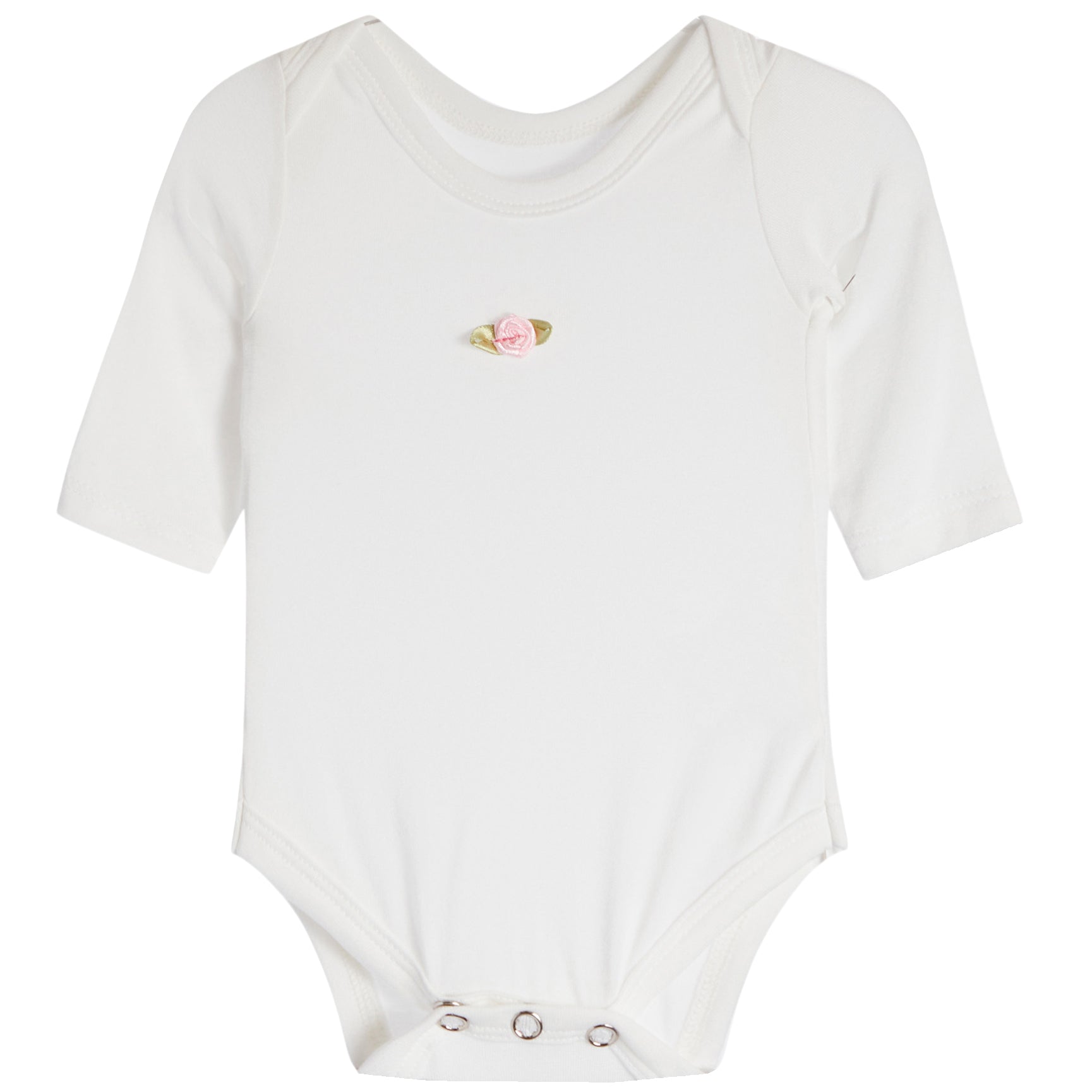 2pc Onesie & Pink Floral Pointelle Pant Set