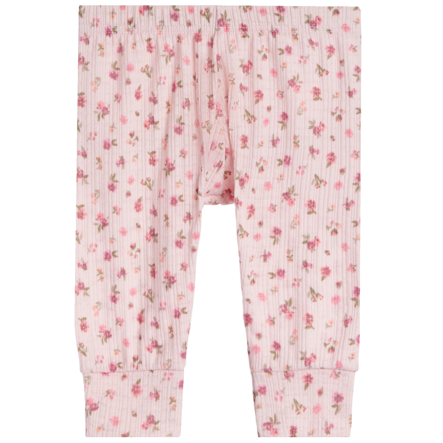 2pc Onesie & Pink Floral Pointelle Pant Set