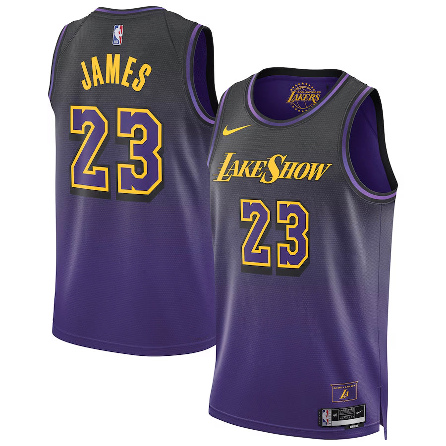 James Lakers Replica City Edition Jersey - Denny's