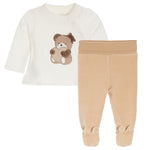 Fuzzy Bear Corduroy Pant Set - Denny's