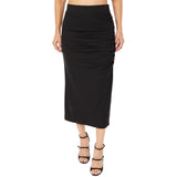 Reyna Ruched Midi Skirt - Denny's