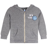 Smiley Patch New York Zip Hoodie - Denny's