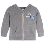 Smiley Patch New York Zip Hoodie - Denny's
