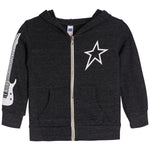Rock n Roll Guitar Sleeve Zip Hoodie - Denny's