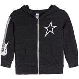 Rock n Roll Guitar Sleeve Zip Hoodie - Denny's