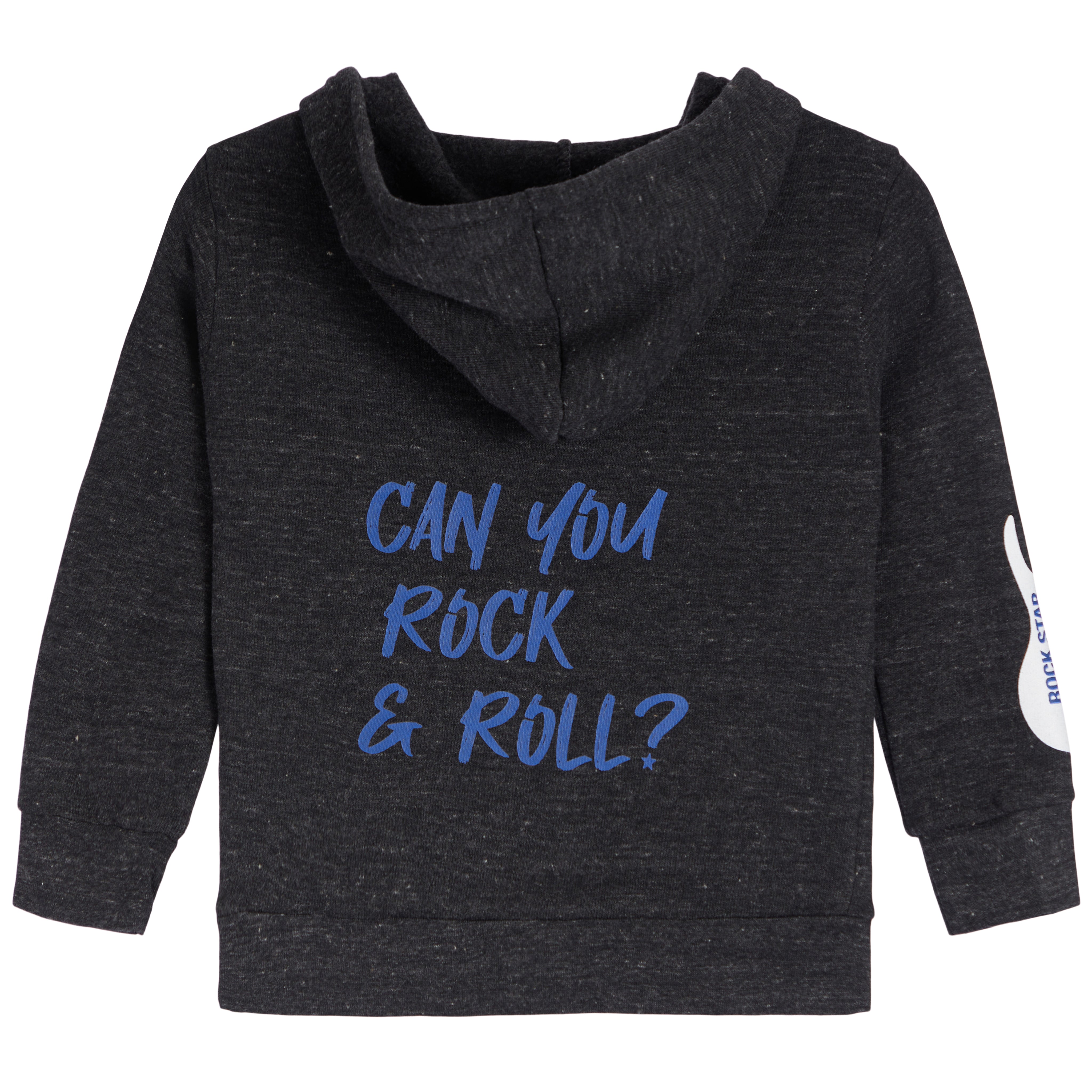 Rock n Roll Guitar Sleeve Zip Hoodie - Denny's