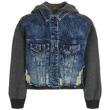 Crop Combo Hooded Jacket - Denny's