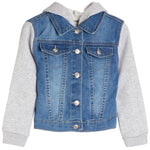 Fleece Hood And Sleeves Denim Jacket - Denny's