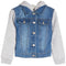 Fleece Hood And Sleeves Denim Jacket - Denny's