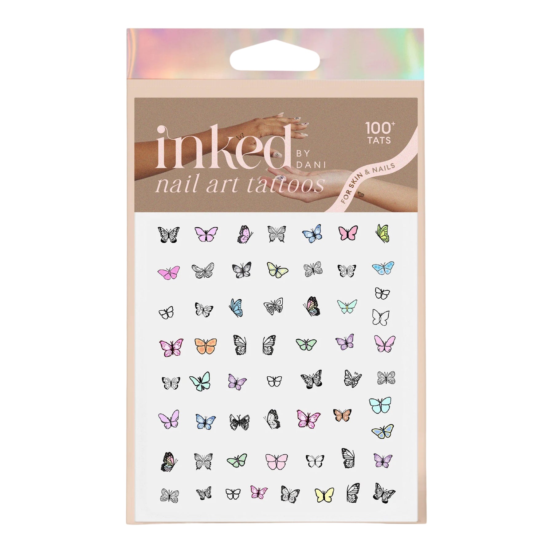 Butterfly Nail Art Tattoo - Denny's