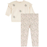 2pc Violet Floral Legging Set