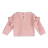 Flutter Sleeve Chunky Heart Sweater