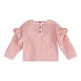 Flutter Sleeve Chunky Heart Sweater - Denny's