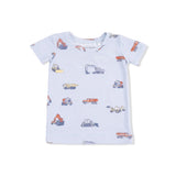 Construction Vehicles 2pc Short Sleeve Lounge Set