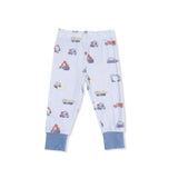 Construction Vehicles Short Sleeve Lounge Set