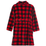 Plaid Fleece Robe & Slippers Set - Denny's