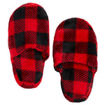 Plaid Fleece Robe & Slippers Set - Denny's
