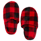Plaid Fleece Robe & Slippers Set - Denny's