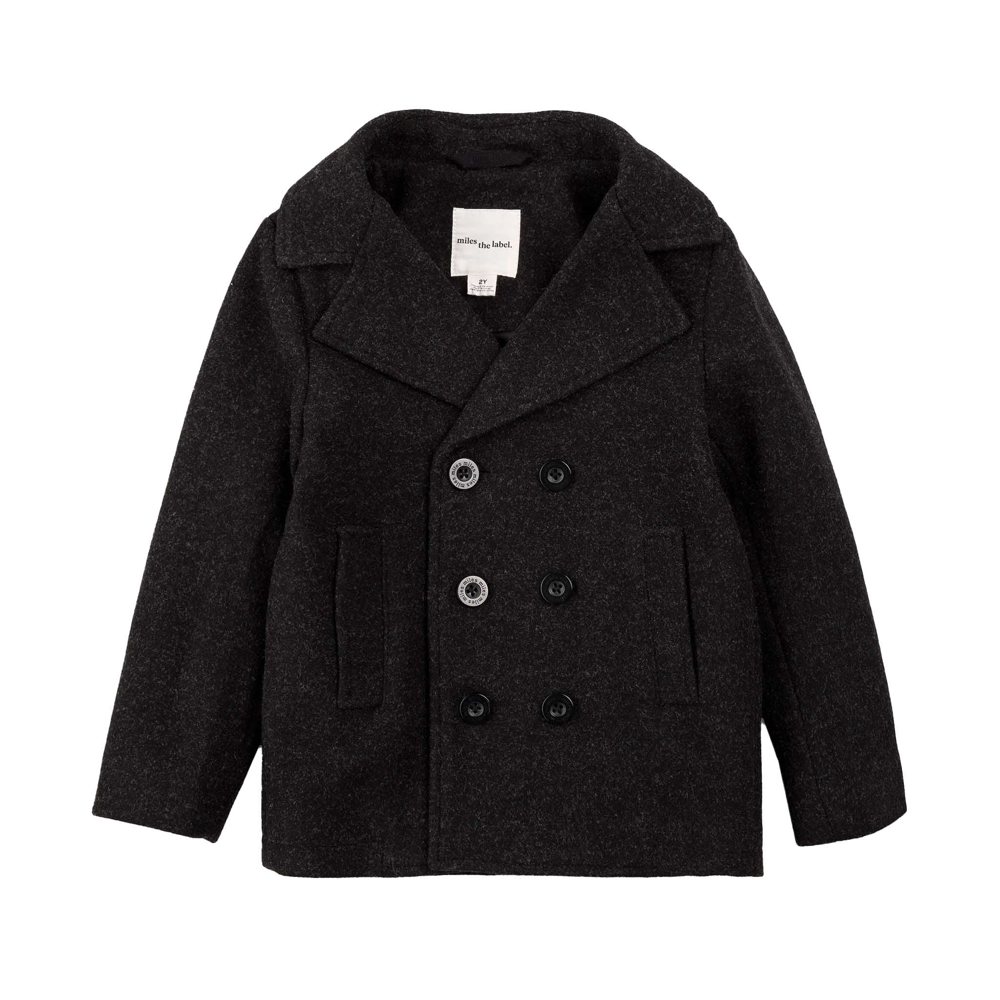 Heathered Peacoat - Denny's