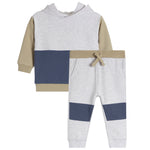 2pc Colorblock Hoodie Jog Set - Denny's
