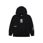 Black "Off White" Active Duck Tape Hoodie