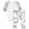 2pc Knit Blue Camo Raglan Onesie Set - Denny's