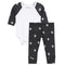 2pc Waffle Star Raglan Onesie Set - Denny's