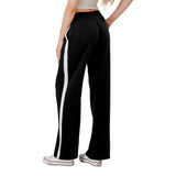Side Stripe French Terry Wide Leg Pant