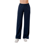 Side Stripe French Terry Wide Leg Pant