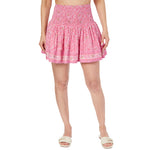 Gelsey Pink Shimmer Floral Skirt - Denny's