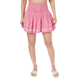 Gelsey Pink Shimmer Floral Skirt - Denny's
