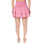 Gelsey Pink Shimmer Floral Skirt - Denny's