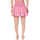 Gelsey Pink Shimmer Floral Skirt - Denny's
