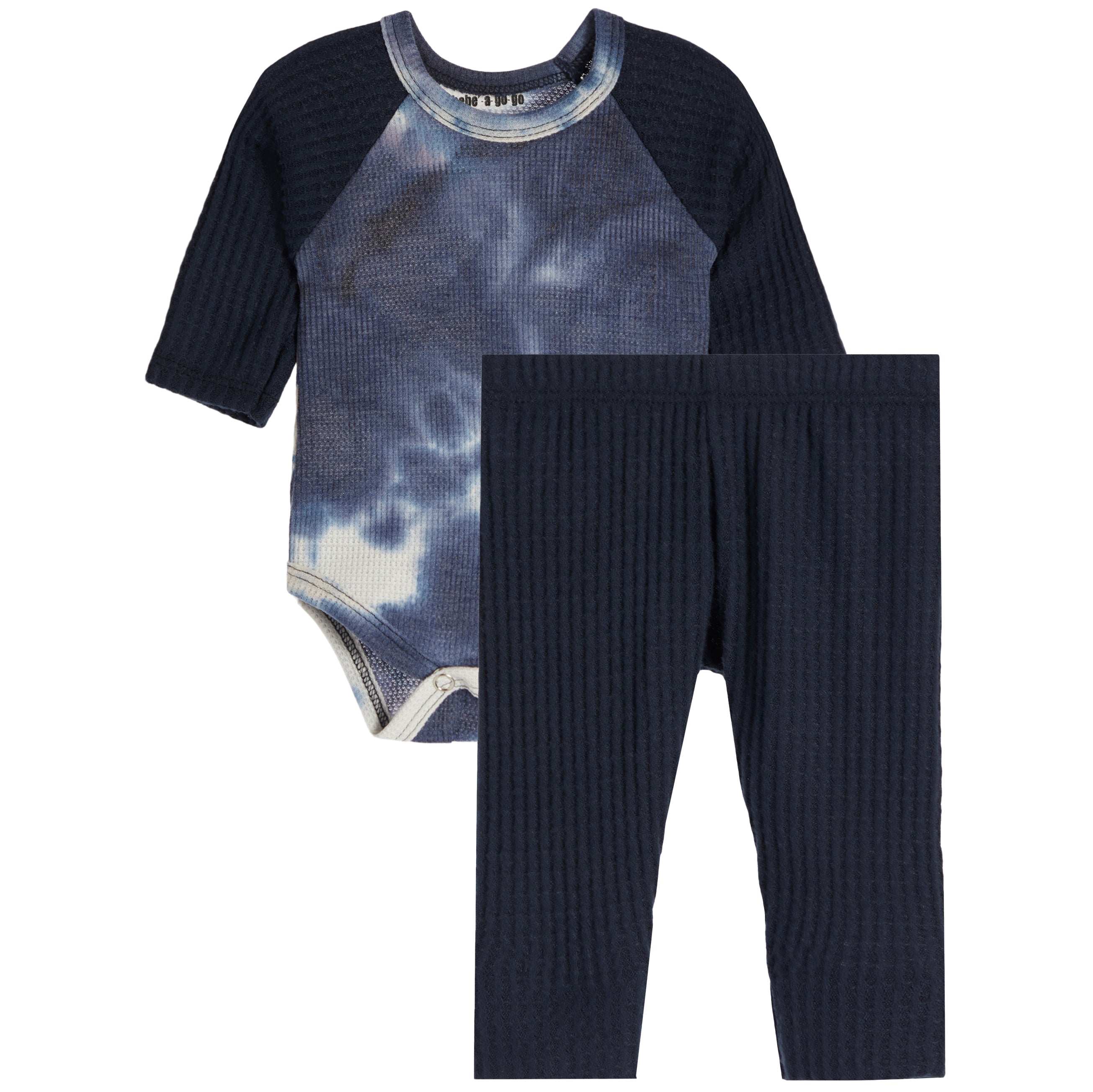 2pc Tie Dye Raglan Onesie Set - Denny's
