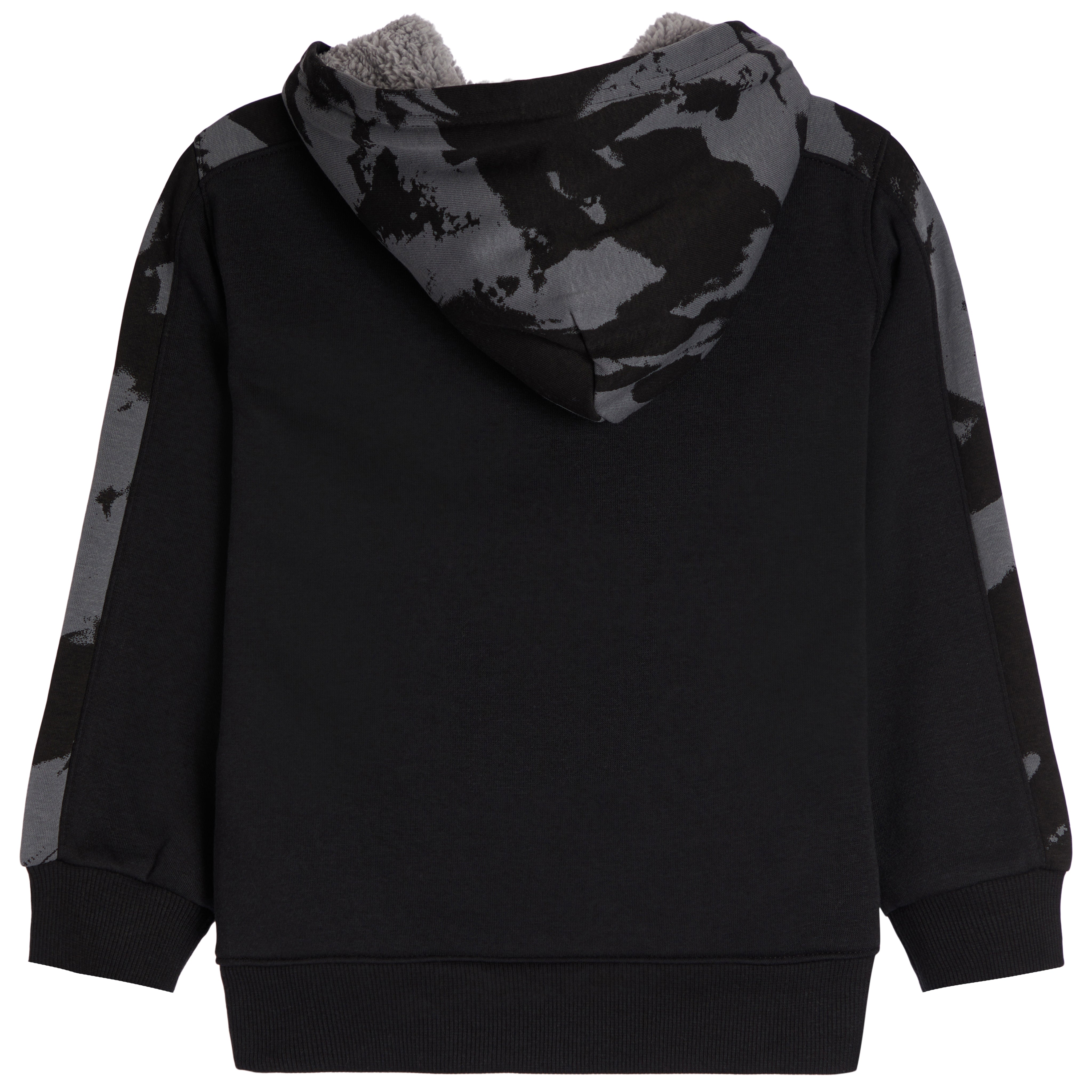 Plume Color Block Sherpa Lined Hoodie - Denny's