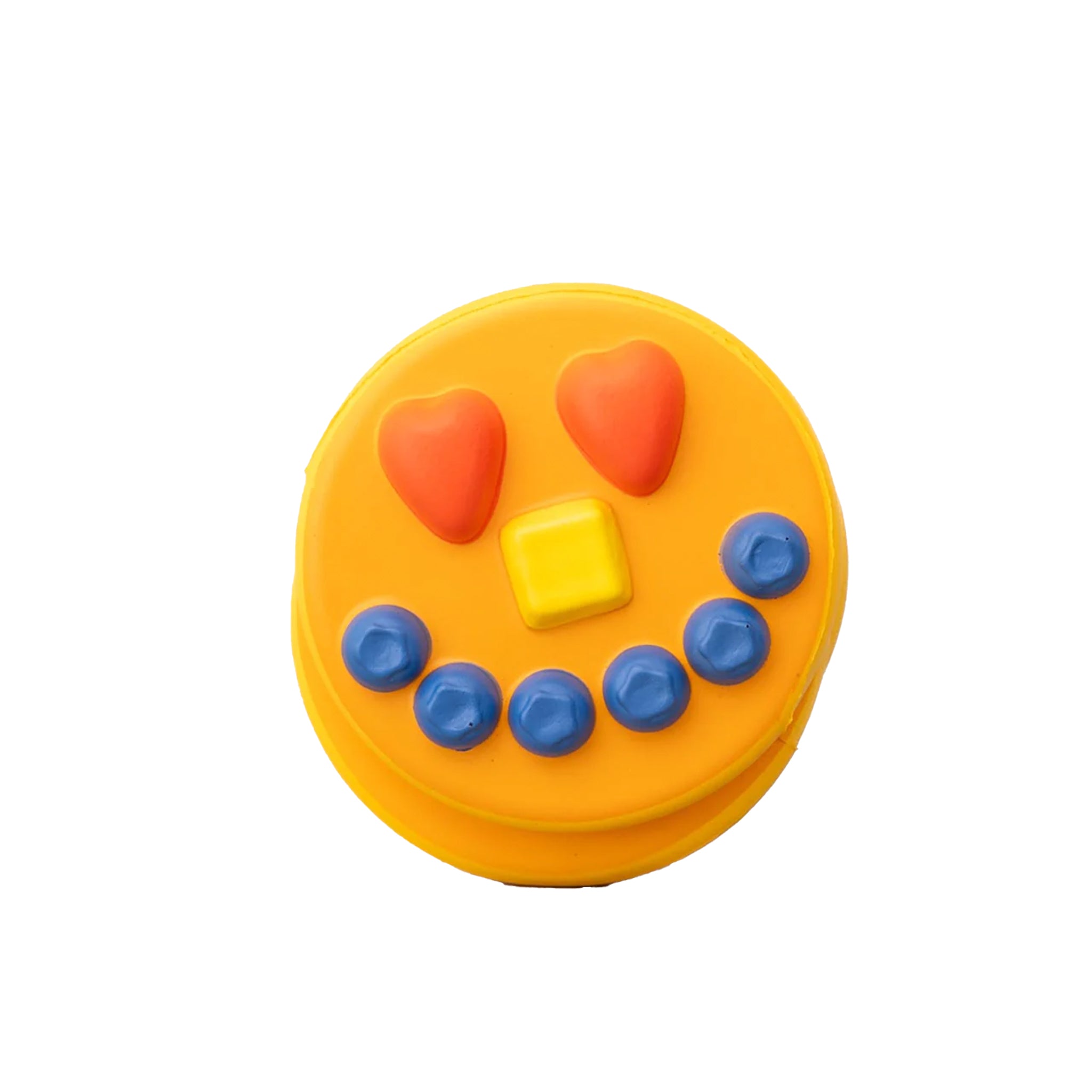 Slow Rise Pancake Smile Squishy on a white background