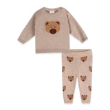 2pc Bear Knit Sweater Set